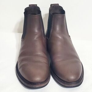 Filson Slip On Work Boots Brown Leather Chelsea Boot Size 12